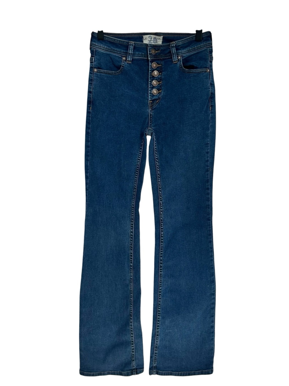 WE THE FREE Button Fly Mid Rise Blue Jeans 26